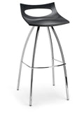 Sgabello Scab Diablito S H80 - Design Moderno Cromato Made in Italy