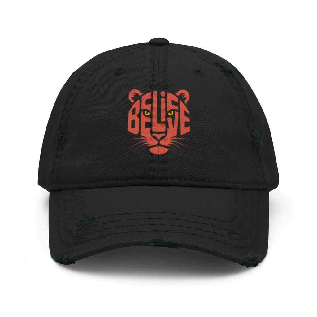 Cappellino Believe Vissuto | Distressed Dad Hat con Stile Autentico