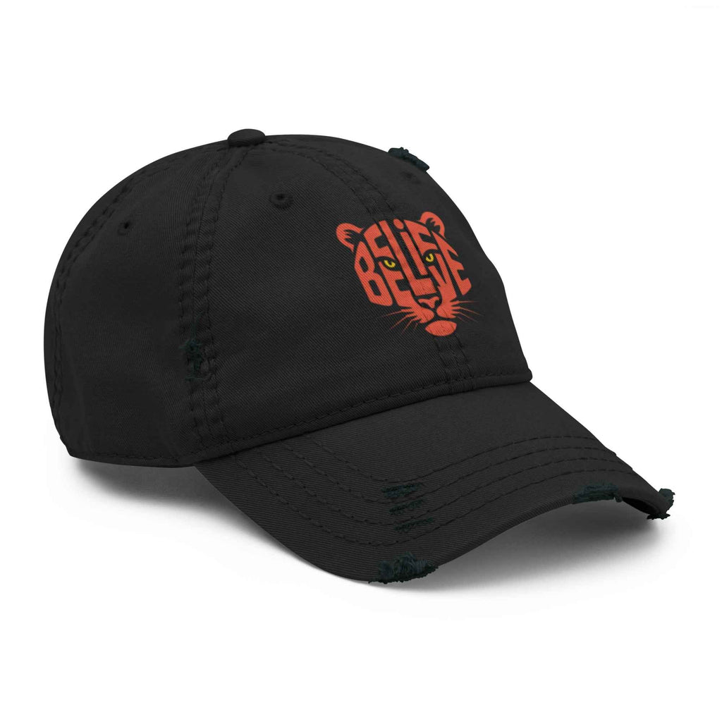 Cappellino Believe Vissuto | Distressed Dad Hat con Stile Autentico