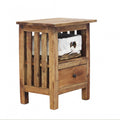 Mobiletto ALEC - Comodino in Legno Riciclato Marrone 40x30x51cm