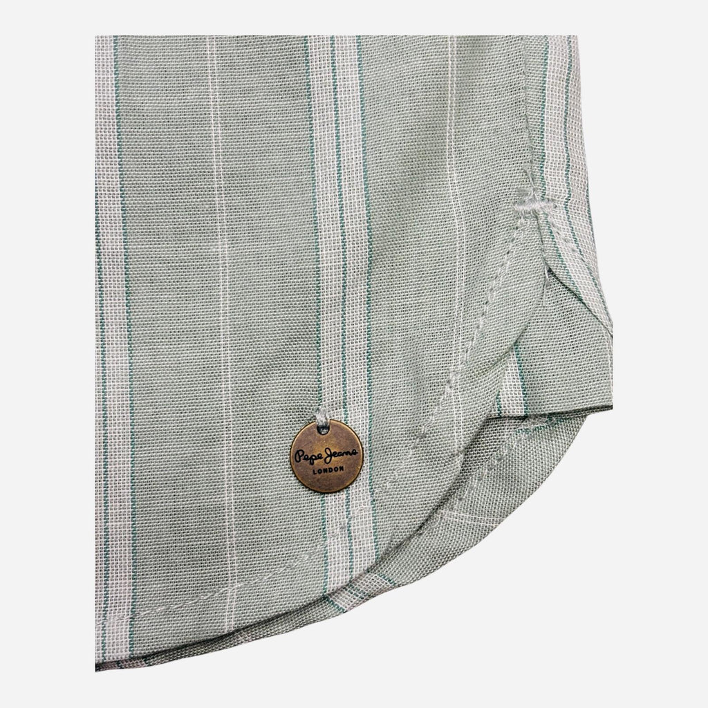 Pepe Jeans camicia a righe da Donna Bain PL2051405 610 Bleach Green