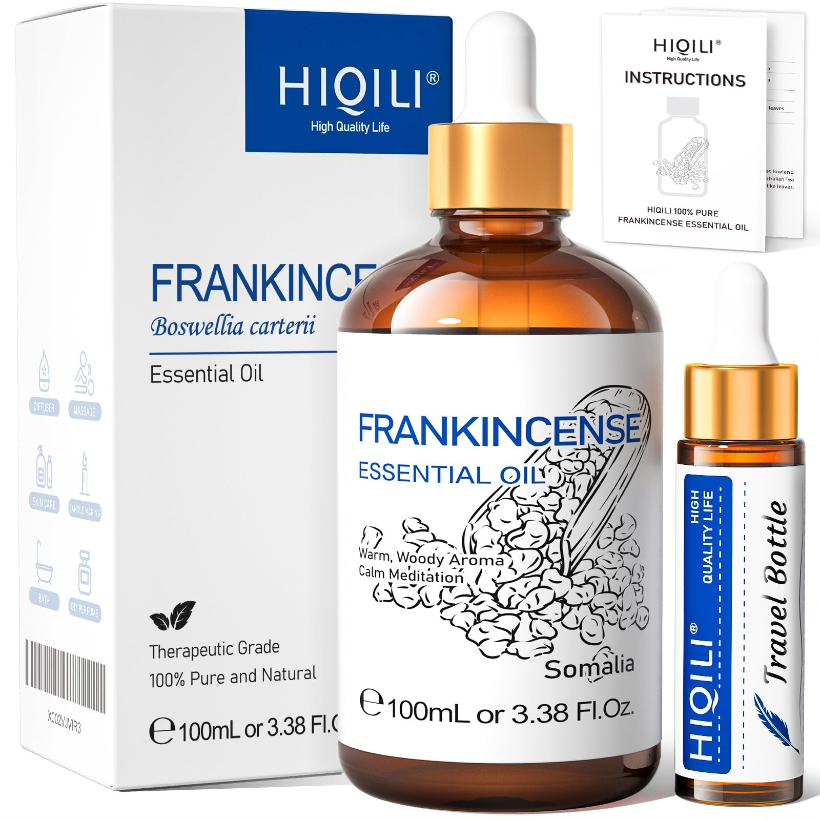 Bellezza e cura della pelle - Olio essenziale puro - Estratto vegetale - Olio da massaggio alla rosa - Profumo - Aromaterapia