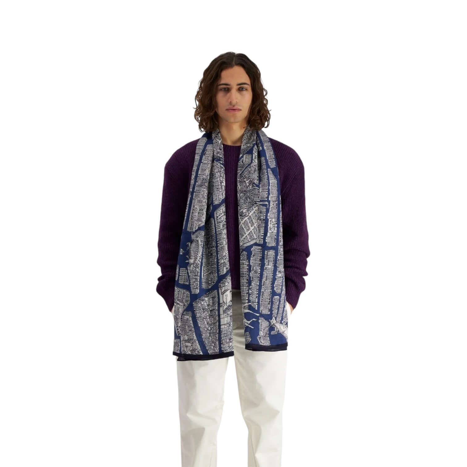 Sciarpa Turgot Blu Scuro
