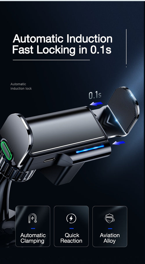 Accessori per auto multifunzionali a induzione con tecnologia Black per il cruscotto e la navigazione