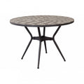 Tavolo Rotondo Zefiro Ø 110 | Ceramica | Forma Circolare | Beige Antracite