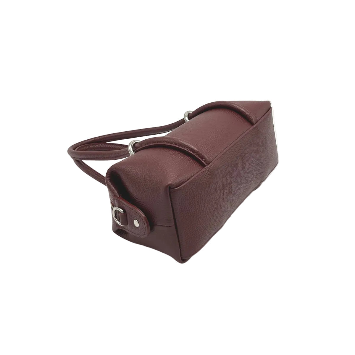 Small East-West Boston Bag in Pebbled Leather