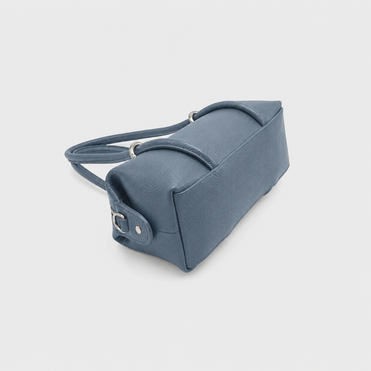 Small East-West Boston Bag in Pebbled Leather