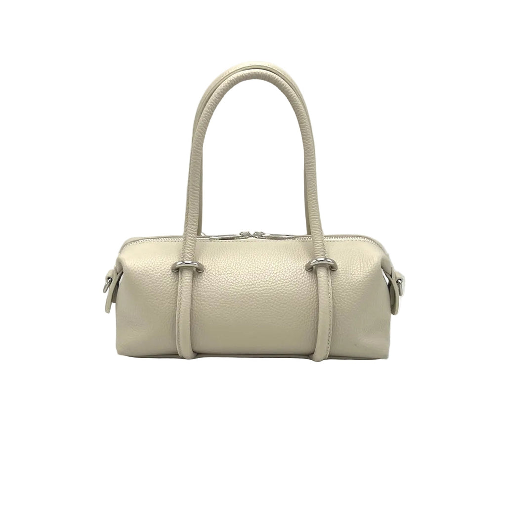 Small East-West Boston Bag in Pebbled Leather
