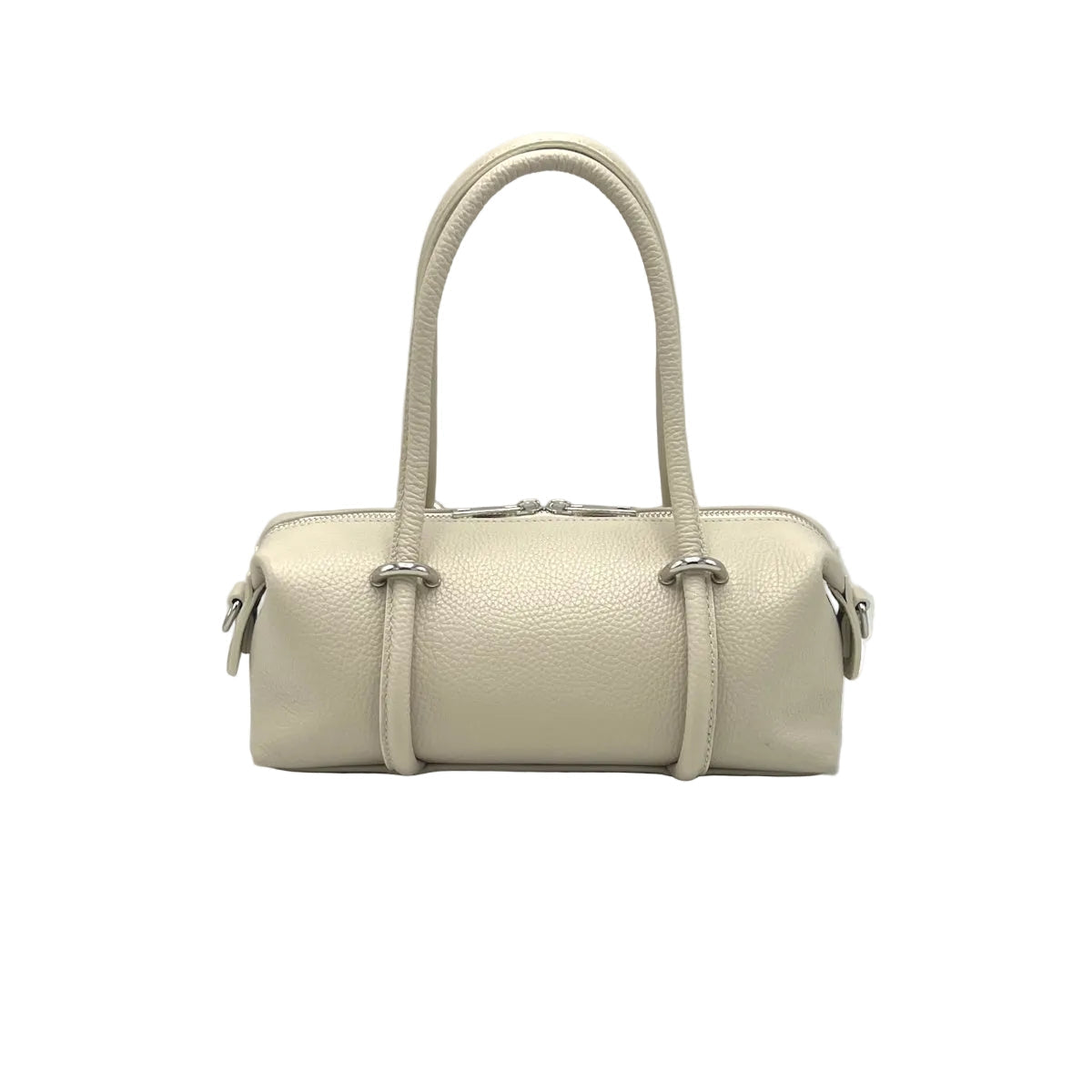 Small East-West Boston Bag in Pebbled Leather