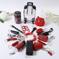 Set portachiavi Fix - Rosso e nero, elegante