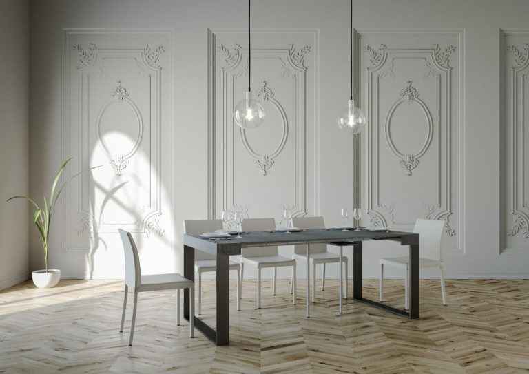 Consolle Estensibile Elettra Premium Antracite con Struttura Robusta e Elegante