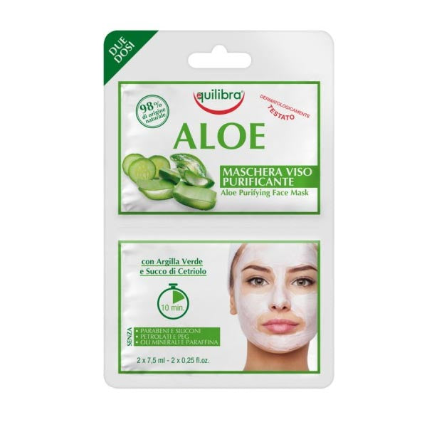 EQUILIBRA ALOE MASCHERAVISO MONODOSE 2 X 7.5 ML