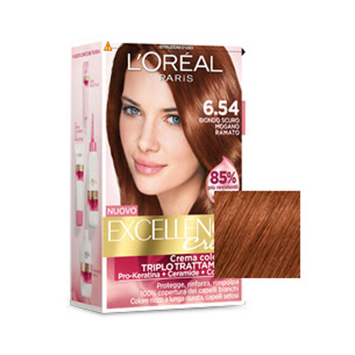 L'OREAL EXCELLENCE BIONDO SCURO MOGANO 6,54