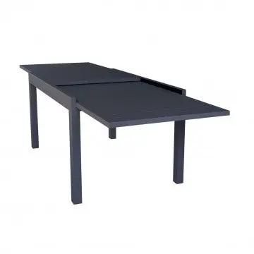 Tavolo allungabile Hawaii in alluminio antracite - 135/270 X 90