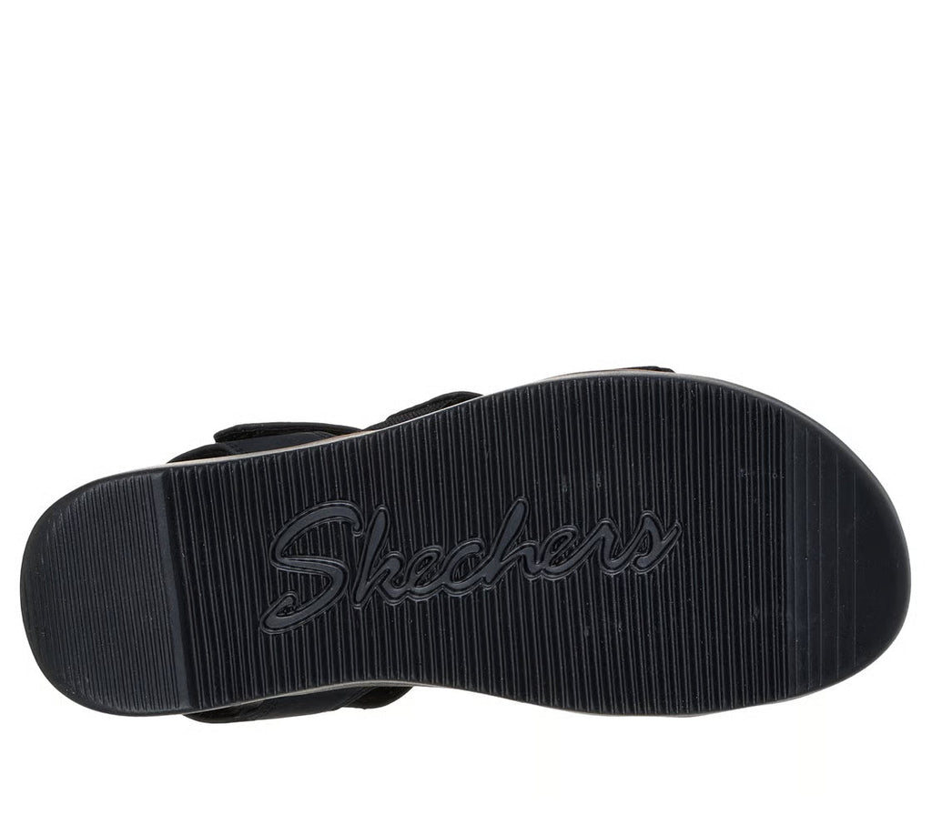 Skechers Lifted Comfort 163252/BLK Nero – Sandali Donna Vegan Memory Foam