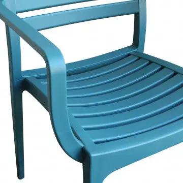 Poltrona in polipropilene impilabile Eveline - Dimensioni: 58.5x55.2x84cm