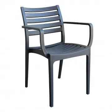 Poltrona in polipropilene impilabile Eveline - Dimensioni: 58.5x55.2x84cm
