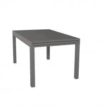 Tavolo Hawaii allungabile in alluminio taupe - 135/270 X 90