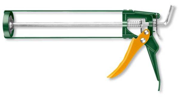 Pistola per Silicone 230 mm in Alluminio con Piastra di Spinta