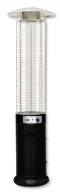 Stufa a Fiamma Circolare a Gas con Base Nera – Altezza 210 cm