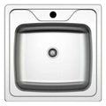 Lavello Inox da Incasso 50x50 cm – 1 Vasca, Acciaio 304 Satinato