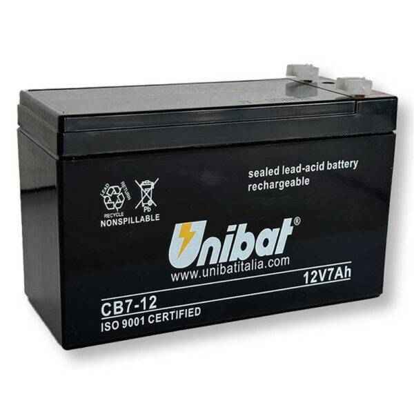 Batteria Servizi SLA Unibat 12V 7Ah Piombo-Acido Sigillata
