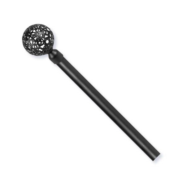 Bastone per Tende in Acciaio Estensibile 120-210cm Boccia Fiore