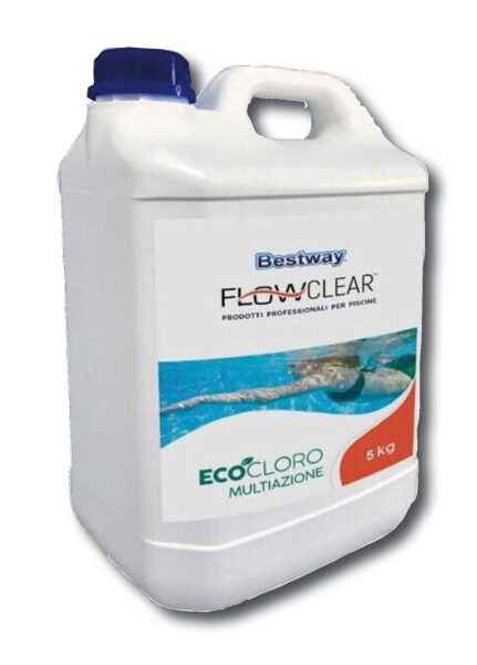 Ecocloro 5 kg multiazione Bestway, trattamento ecologico per piscine