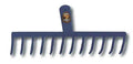 Rastrello da giardino 14 denti senza manico in acciaio