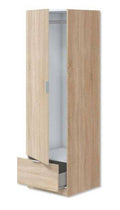Armadio 1 Anta con Cassetto 50x51x170 cm – Rovere Canadian