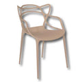 Sedia Horn - Polipropilene Monoblocco, Design Moderno, Tortora