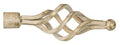 Bastone per Tenda Estensibile Zagabria – Ferro Battuto 120–210 cm, Avorio/Oro