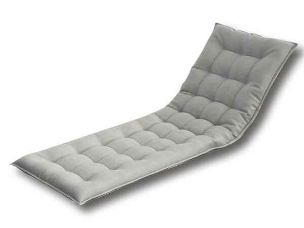 Cuscino per Lettino 186x62 cm - Cotone Trapuntato, Grigio