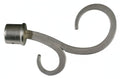 Bastone Tenda Estensibile Atene 120–210 cm in Metallo con Finitura Cromo Satinato