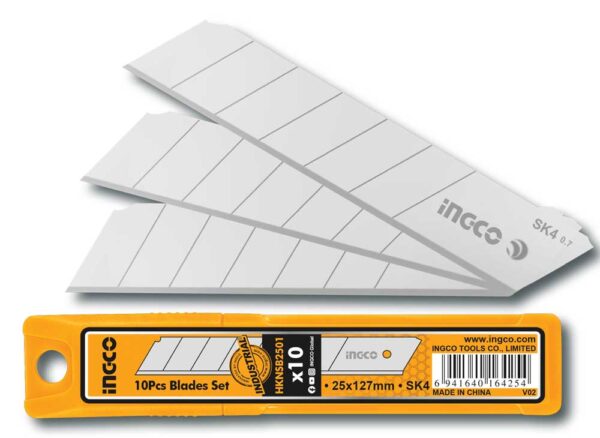 Set 10 lame a spezzare 25x127mm SK4 – Alta resistenza, confezione richiudibile