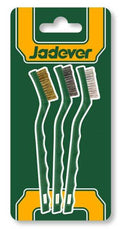 Set 3 Spazzole Abrasive 7" – Nylon, Ottone e Filo Metallico
