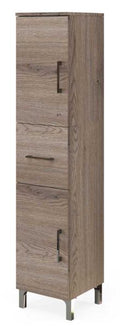 Colonna Bagno Venere 2 Ante Cassetto 34x36x150H Noce Americano - Chiusura Rallentata