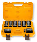 Set 8 Bussole Impatto Profondo 3/4" Cr-Mo 26-38mm L.90mm