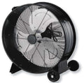 Ventilatore industriale 60 cm metallo, pale resistenti e ruote mobili