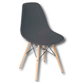 Sedia Standy Wood - Polipropilene e Faggio, Design Moderno, Nero