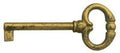 Chiave in ottone finitura bronzo antico mappa standard