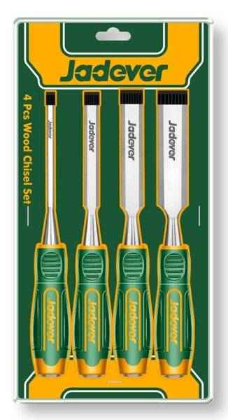 Set 4 Scalpelli per Legno – 6/12/19/25 mm, Acciaio 60CRV