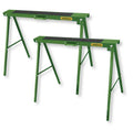 Set 2 Cavalletti Pieghevoli in Acciaio – Portata 100 kg Ciascuno