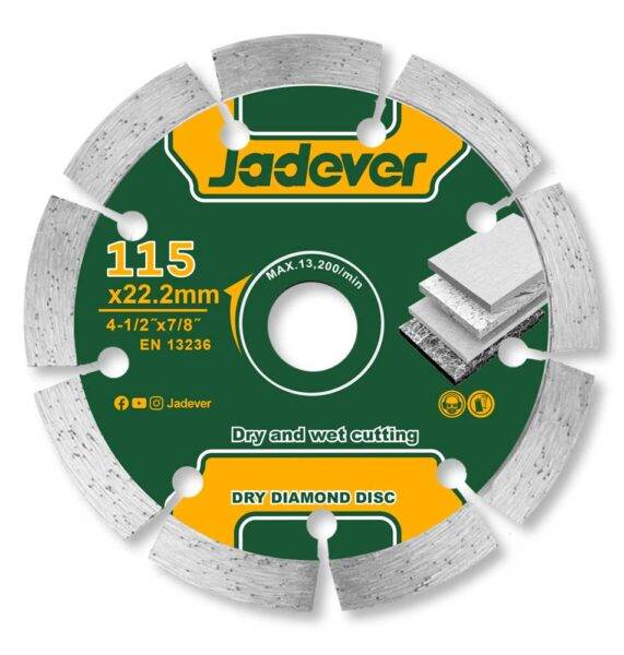 Disco Diamantato Segmentato 115 mm per Taglio Rapido