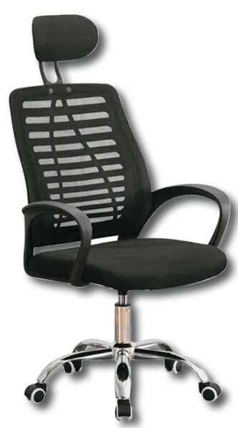 Poltrona Ufficio Mouse - Ergonomica, Schienale Traspirante, Nero