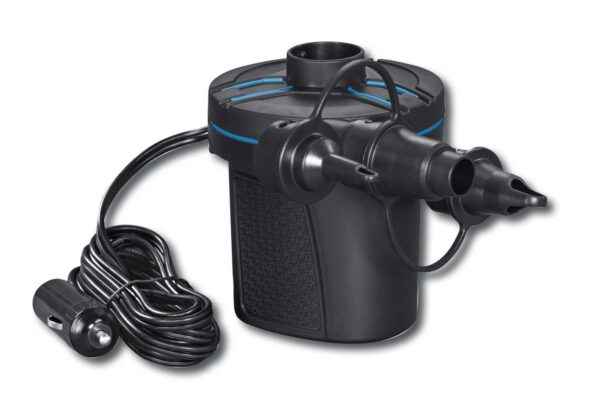 Pompa di Gonfiaggio Elettrica 12V, Gonfia/Sgonfia, 680 l/min, 3 Adattatori