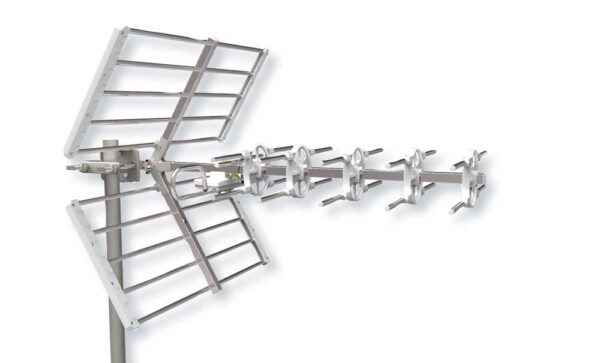 Antenna Esterna UHF 27 Elementi Spina F HD DVB-T2 Protezione 5G