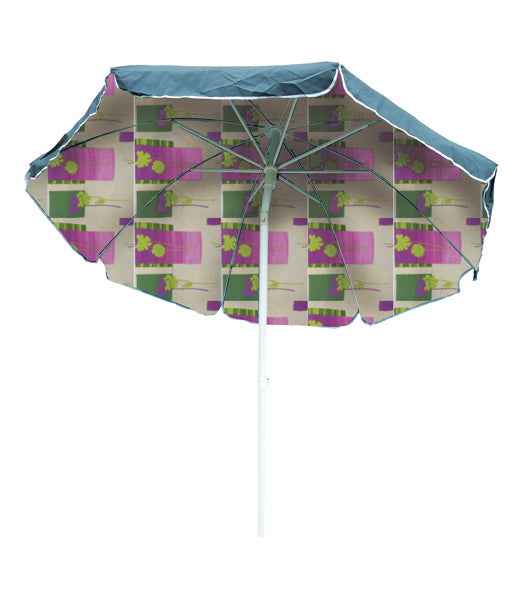 Ombrellone Mare Ø 240 cm - Telo Cotone, Palo Acciaio, Borsa Inclusa