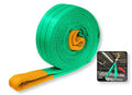 Fascia di Sollevamento Professionale 2 Tonnellate 60mm x 3 Metri