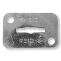 Borchia in acciaio zincato 30x46 mm per serrature ferro, anticorrosione